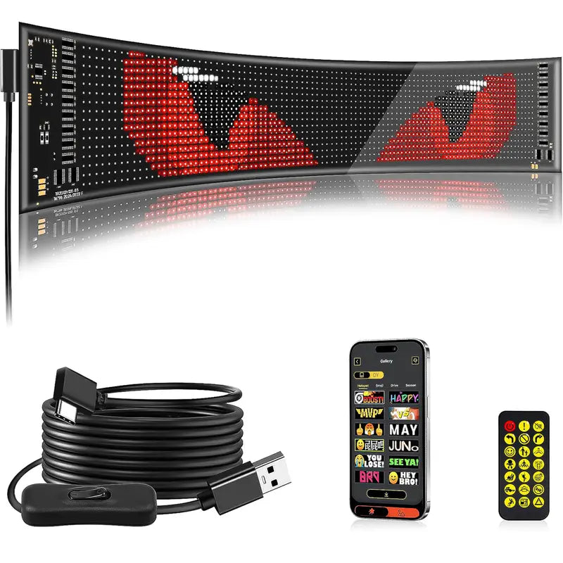 Devil Eye LED Display: Programmable & Perfect for Cars & Trucks