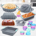 46/25-Piece Silicone Baking Pan Set: Non-Stick Essentials for Every Baker