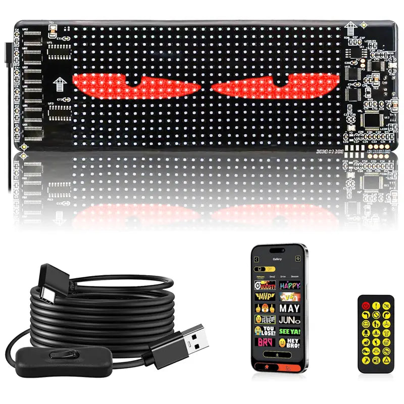 Devil Eye LED Display: Programmable & Perfect for Cars & Trucks