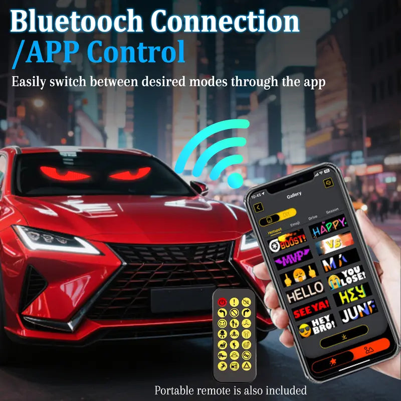 Devil Eye LED Display: Programmable & Perfect for Cars & Trucks