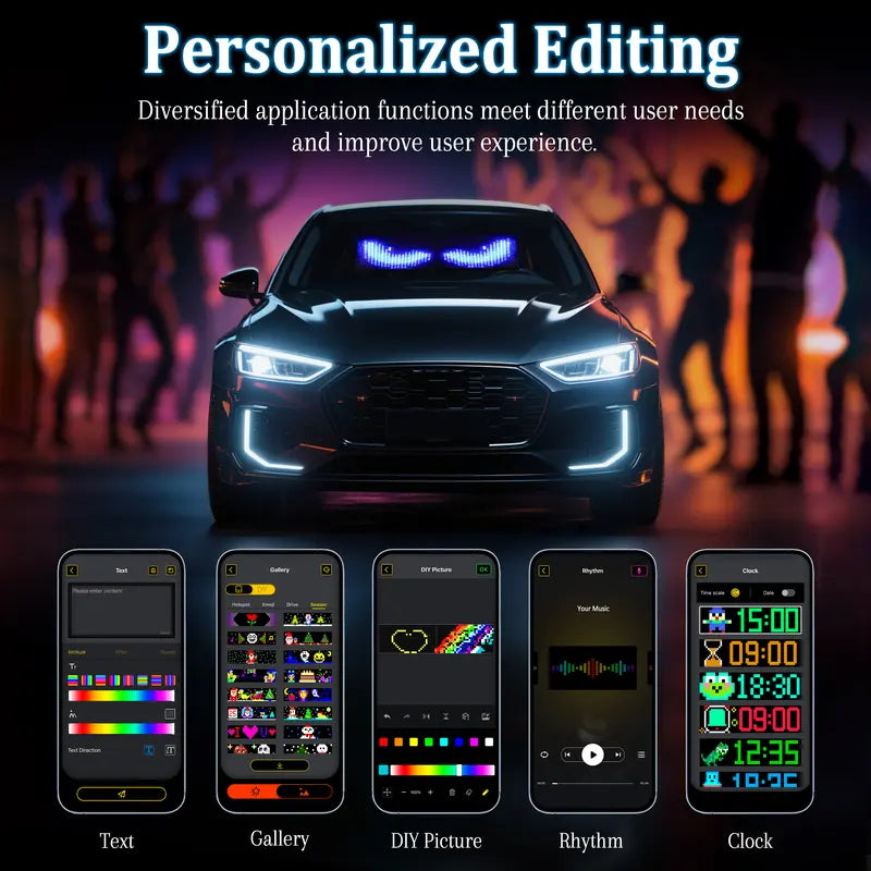 Devil Eye LED Display: Programmable & Perfect for Cars & Trucks