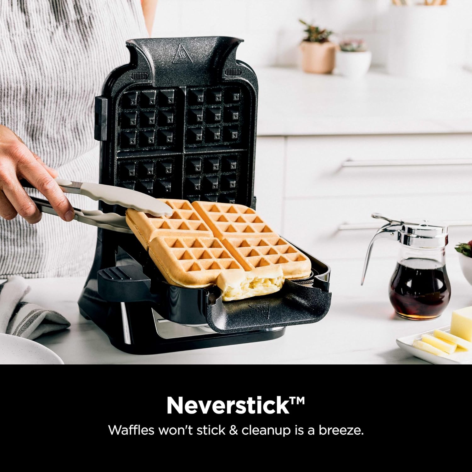 ✨ Elevate Your Breakfast Game | Vertical Waffle Maker for Perfect Belgian Waffles Every Time 🧇