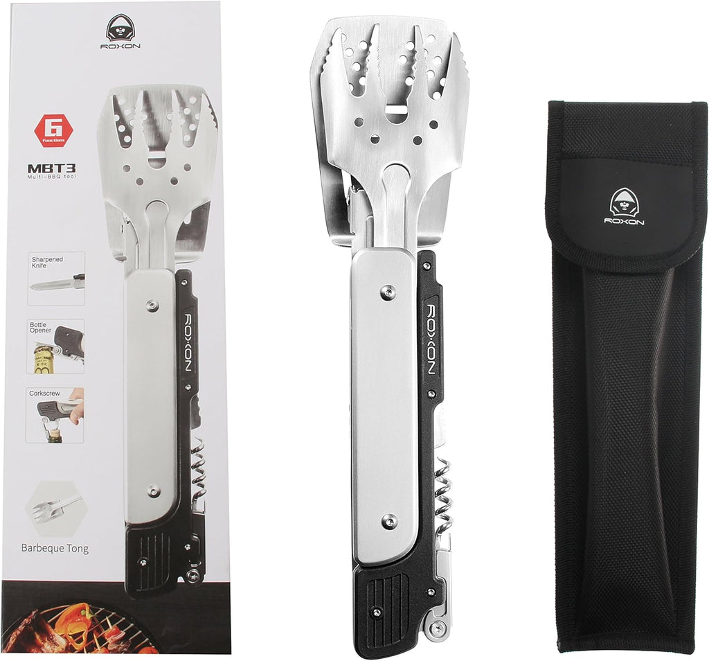 🔥 6-in-1 Folding BBQ Tool Set | Your Ultimate Companion for Backyard Grills & Camping Trips 🎒