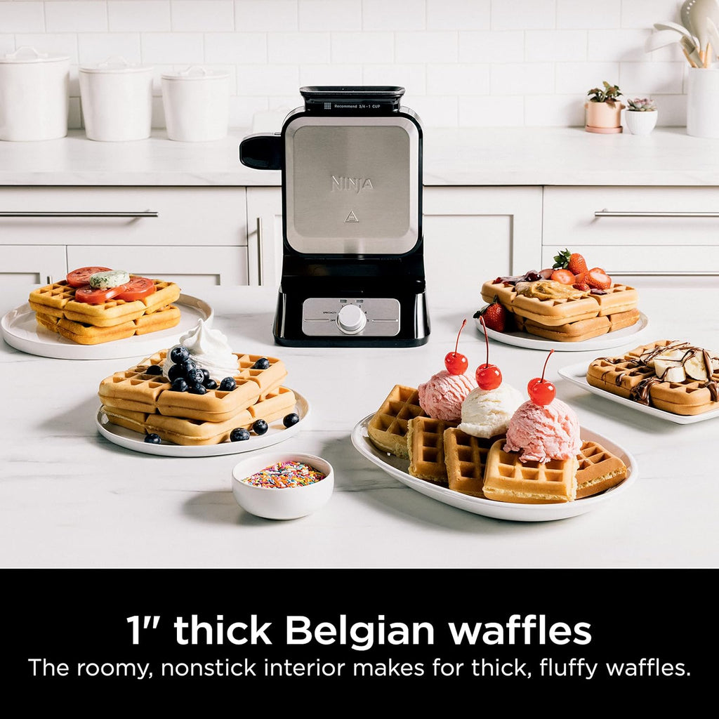 ✨ Elevate Your Breakfast Game | Vertical Waffle Maker for Perfect Belgian Waffles Every Time 🧇