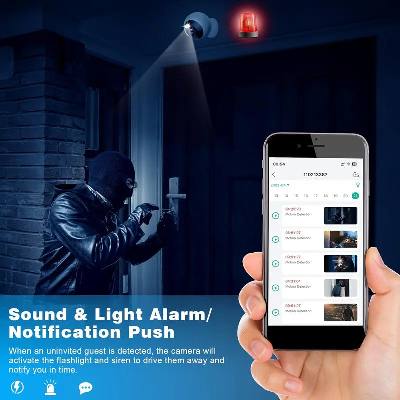 Magnetic Wireless Window Security Camera: 2K Protection You Can Trust