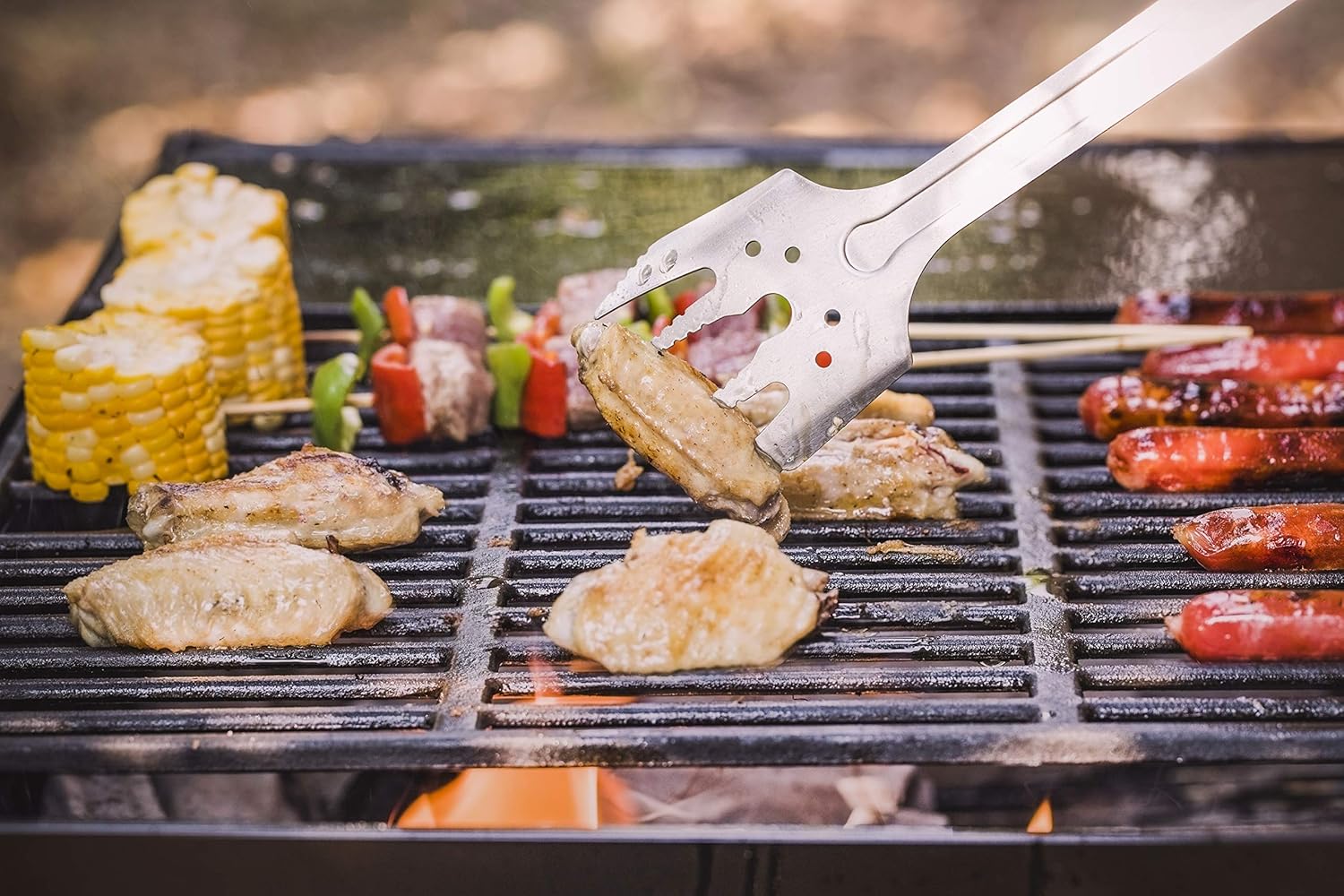 🔥 6-in-1 Folding BBQ Tool Set | Your Ultimate Companion for Backyard Grills & Camping Trips 🎒