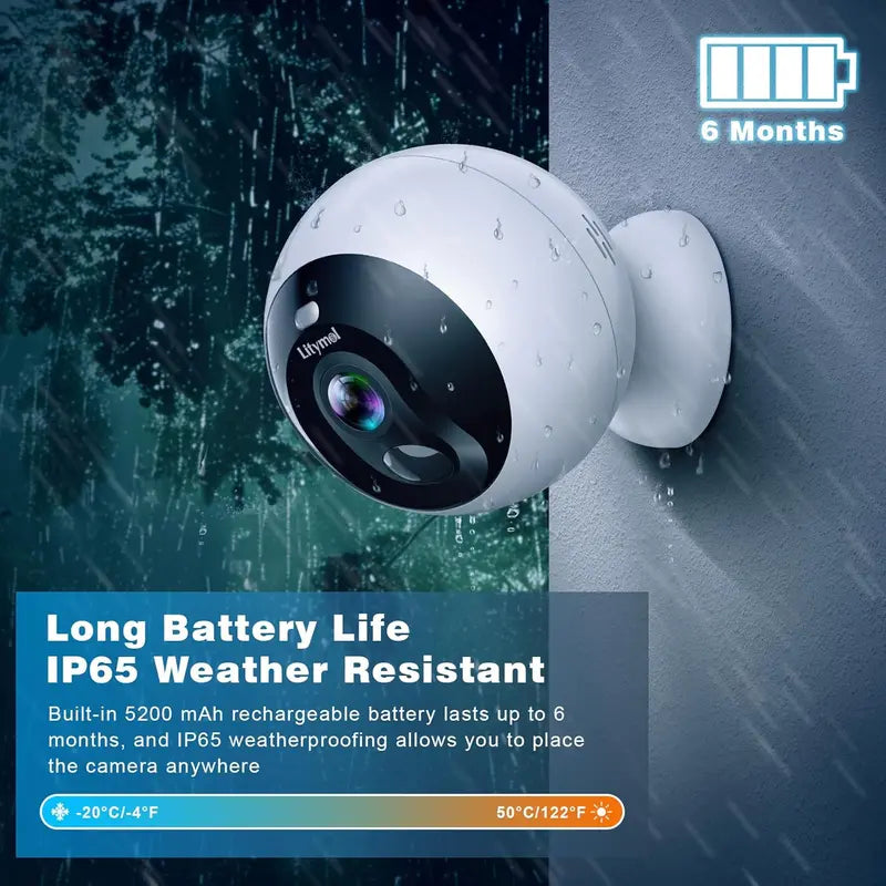 Magnetic Wireless Window Security Camera: 2K Protection You Can Trust