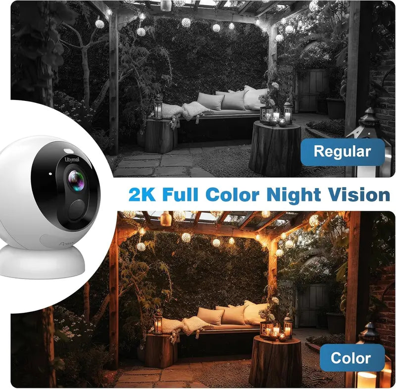 Magnetic Wireless Window Security Camera: 2K Protection You Can Trust