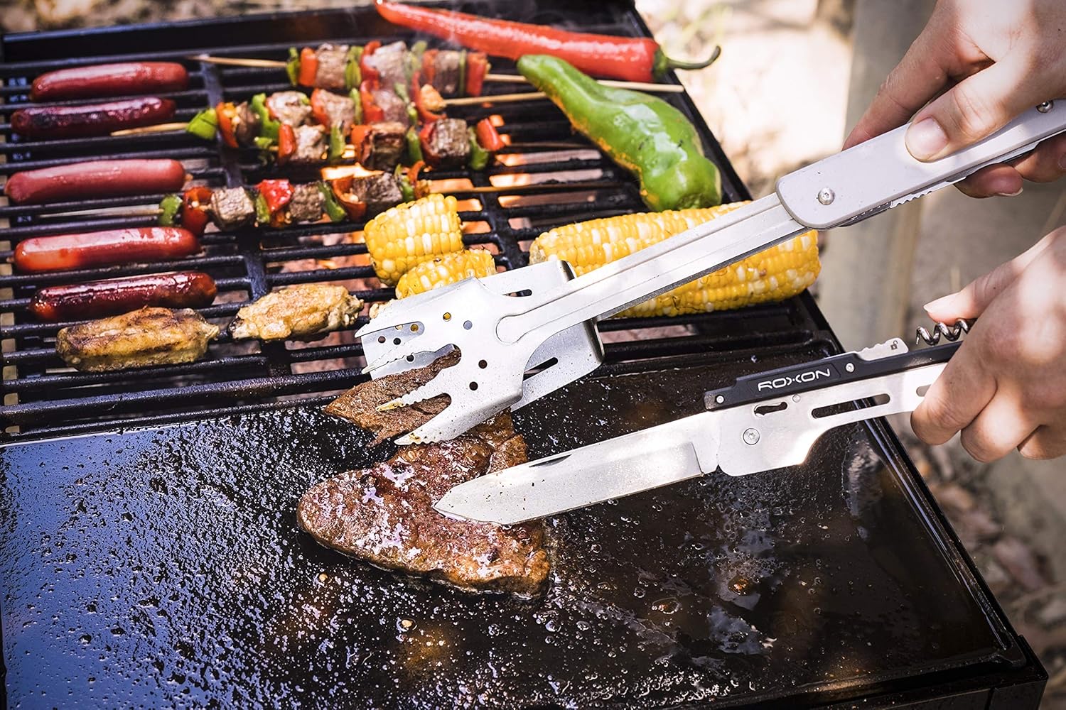 🔥 6-in-1 Folding BBQ Tool Set | Your Ultimate Companion for Backyard Grills & Camping Trips 🎒