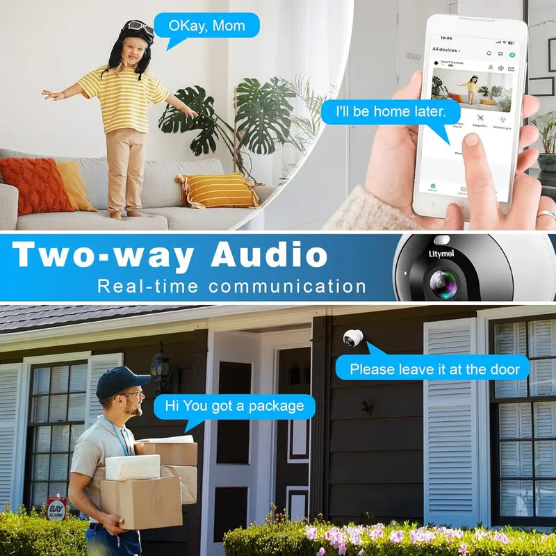 Magnetic Wireless Window Security Camera: 2K Protection You Can Trust