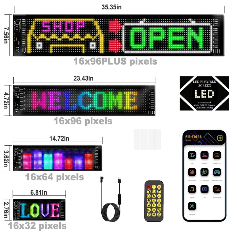 Devil Eye LED Display: Programmable & Perfect for Cars & Trucks