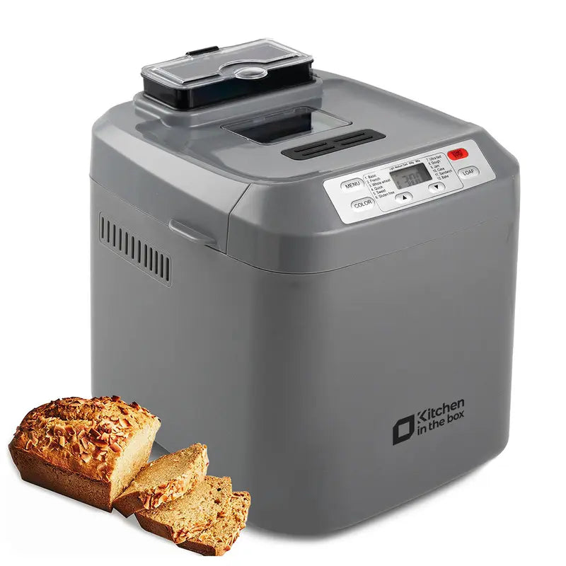 12-in-1 Automatic Bread Maker (Up to 2LB) – Bake Like a Pro at Home!