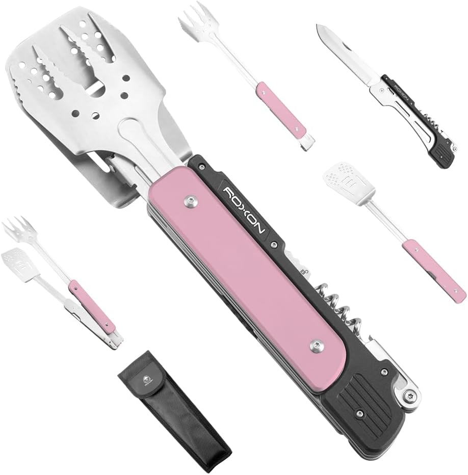 🔥 6-in-1 Folding BBQ Tool Set | Your Ultimate Companion for Backyard Grills & Camping Trips 🎒